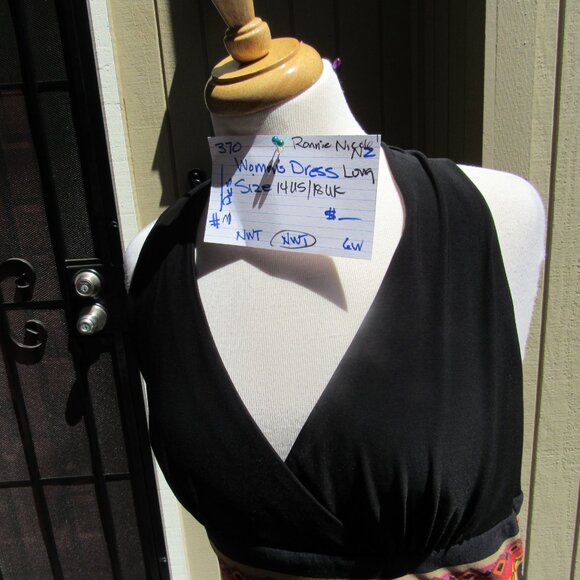 #370  NEW WOMENS LONG SUMMER DRESS BY RONNIE NICOLE  (SIZE 14US / 18UK) - Picture 2 of 3